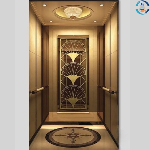 Cabin thang máy có hoa văn